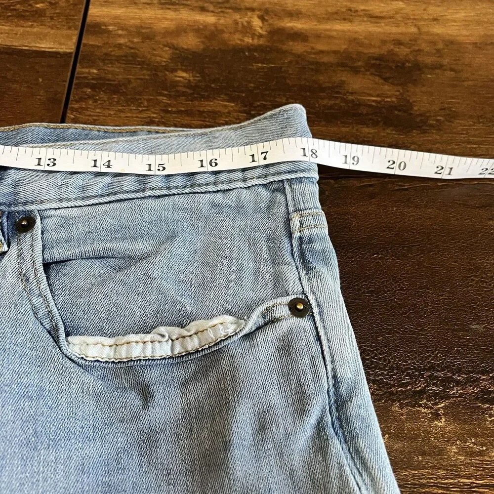 Banana Republic Men’s Skinny Fit Light Wash Blue Denim Jeans Cotton 5-Pocket